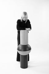 Hemisphere Sidetable – greyscale colors