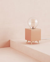 LOOMACUBE table lamp - light terractotta